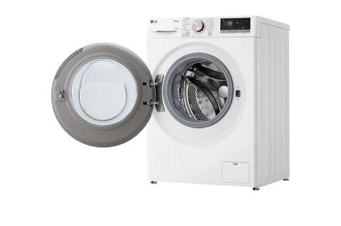 LG D4R7011TSWG lavasciuga Libera installazione Caricamento frontale Nero, Bianco D