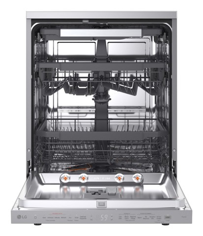 LG DF375HVS Lavastoviglie libera installazione, Classe A, 14 Coperti, Vapore, WI-FI, Grigia
