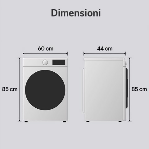 LG F2NX10S7NLB Lavatrice Slim 7 kg Classe A Bianca