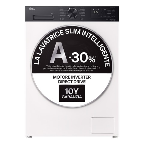 LG F2NX50S9THB Lavatrice Slim Intelligente 9 kg Classe A-30%