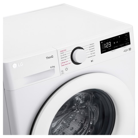 LG F2WV308NEW3 Lavatrice 8,5kg AI DD, Classe A, 1170 giri, Vapore Allergy Care, Motore Inverter Direct Drive