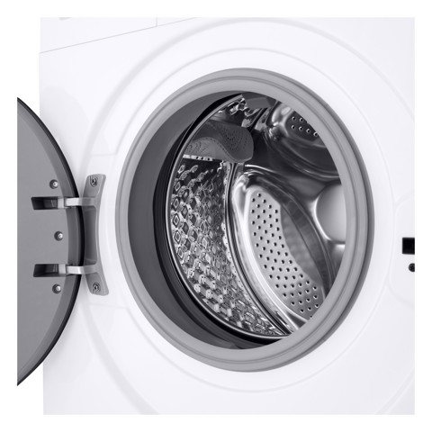 LG F4NA10S8NWK Lavatrice slim 8kg, Classe A, 1400 giri, Programma igiene con vapore, Top rimovibile, White