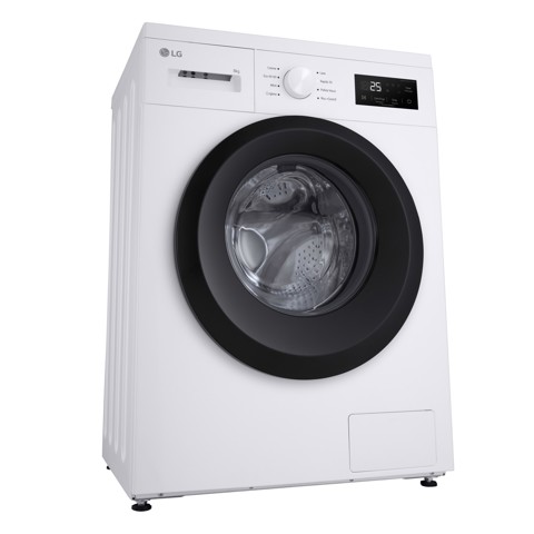 LG F4NA10S8NWK Lavatrice slim 8kg, Classe A, 1400 giri, Programma igiene con vapore, Top rimovibile, White