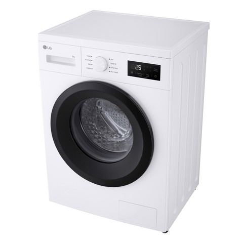 LG F4NA10S8NWK Lavatrice slim 8kg, Classe A, 1400 giri, Programma igiene con vapore, Top rimovibile, White