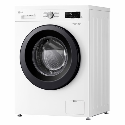 LG F4NX1008NWK Lavatrice smart 8kg, Classe A, 1400 giri, 6 Motion, Allergy Care, Bianca