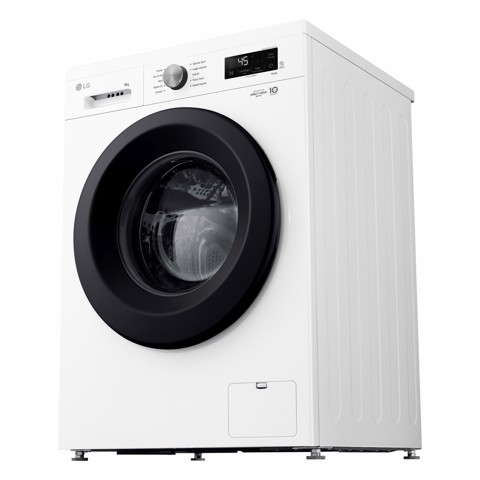 LG F4NX1008NWK Lavatrice smart 8kg, Classe A, 1400 giri, 6 Motion, Allergy Care, Bianca