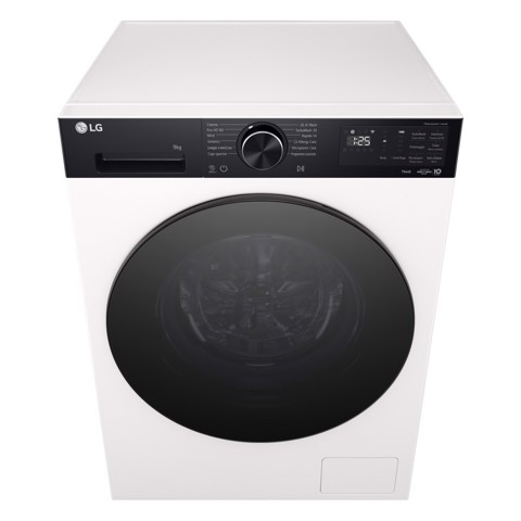 LG F4NX5009THB Lavatrice Intelligente 9 kg Classe A-40% Ivory White/Nero