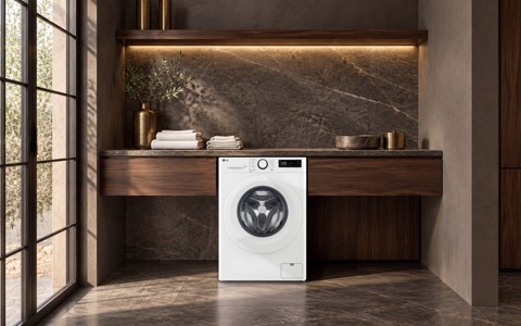 LG F4R3010NSWW Lavatrice 10kg AI DD, Classe A-10%, 1400 giri, Lavaggio a vapore