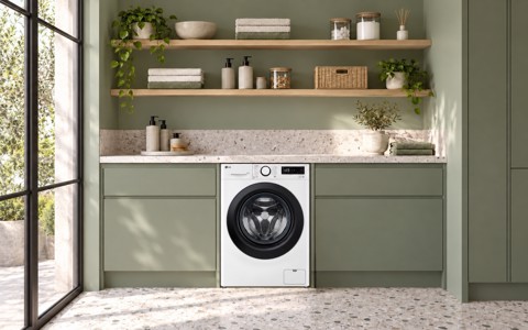 LG F4R3013NSWB Lavatrice 13kg AI DD, Classe A-20%, 1400 giri, Lavaggio a vapore