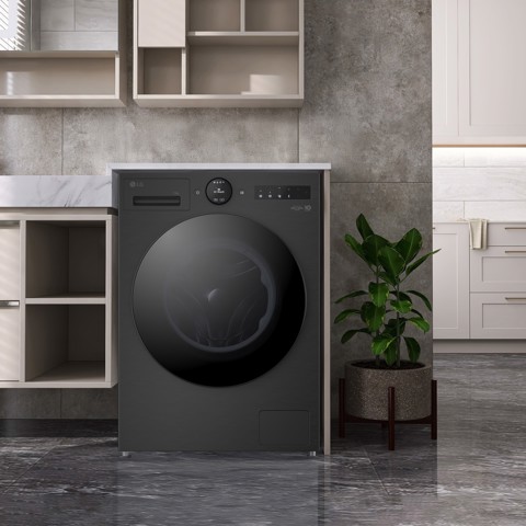 LG F4X7013TBB Lavatrice 13kg AI DD™ Serie X7, Classe A-40%, 1400 giri, Display Easy Circle, Wi-Fi, AI Wash, TurboWash