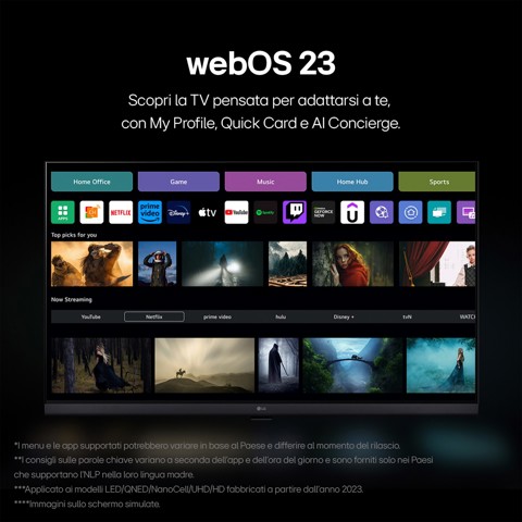 LG FHD 43LR6000LA TV Serie LR6000 43'' 2K, α5 Gen6, HDR10, 20W, 2 HDMI con Game Optimizer, webOS23