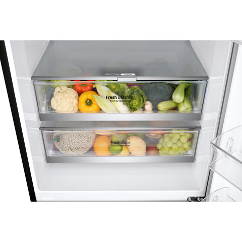 LG GBB569MCAMN.AMCQEUT frigorifero con congelatore Libera installazione 462 L E Nero