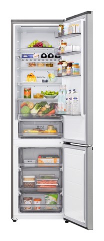 LG GBBS322CPY Frigorifero combinato Fit & Max 60cm, Classe C, 375L, AI Inverter, Prime Silver