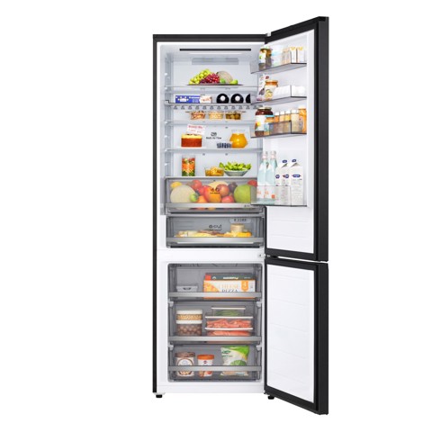 LG GBBW322CEV Frigorifero combinato 70cm, Classe C, 465L, Wi-Fi, Door Cooling, Fresh Converter & Balancer, Black Steel