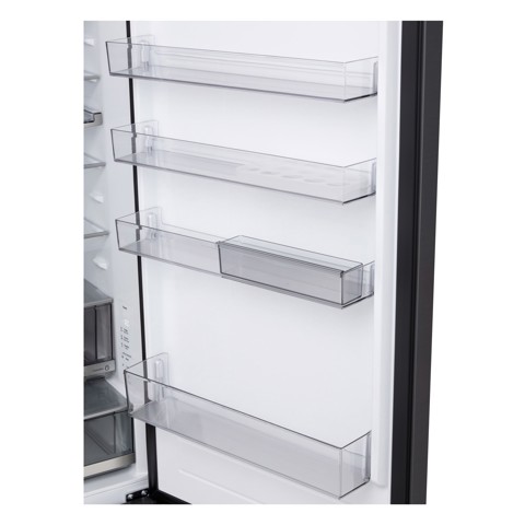 LG GBBW322CEV Frigorifero combinato 70cm, Classe C, 465L, Wi-Fi, Door Cooling, Fresh Converter & Balancer, Black Steel