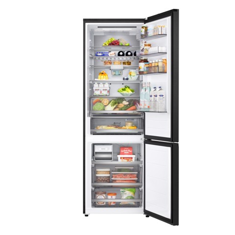 LG GBBW726AEV Frigorifero combinato Fit & Max 70cm, Classe A, 465L, AI Fresh, Wi-Fi, Metal Fresh, Door Cooling, Black Steel