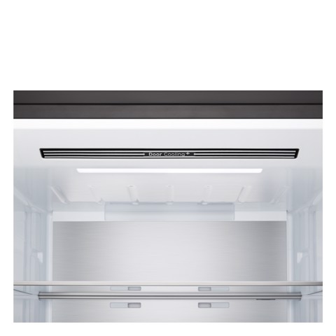 LG GBBW726AEV Frigorifero combinato Fit & Max 70cm, Classe A, 465L, AI Fresh, Wi-Fi, Metal Fresh, Door Cooling, Black Steel