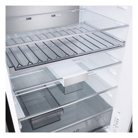 LG GBBW726AEV Frigorifero combinato Fit & Max 70cm, Classe A, 465L, AI Fresh, Wi-Fi, Metal Fresh, Door Cooling, Black Steel