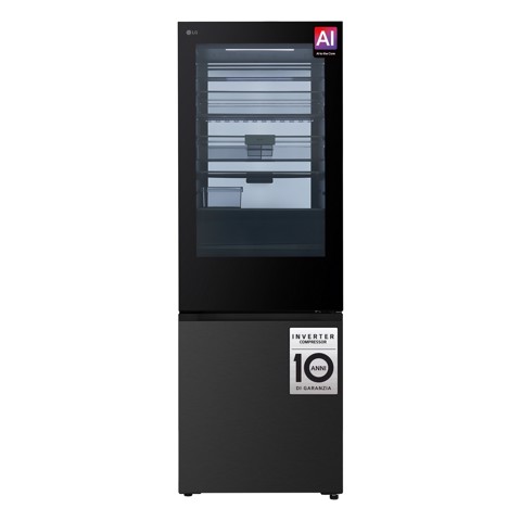 LG GBGW92GCEV Frigorifero combinato 70 cm InstaView Classe C Essence Black Steel