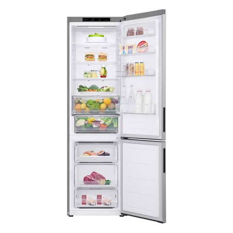 LG GBV22NCBPY Frigorifero combinato, Classe B, 387L, Door Cooling, Fresh Converter, Smart Diagnosis, Prime Silver