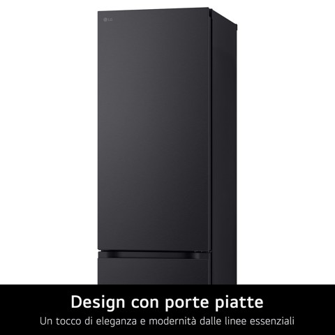 LG GBV3100DEP Frigorifero combinato, Classe D, 344L, Fresh Converter, Porte piatte, Nero