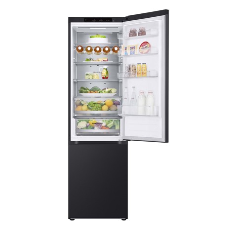 LG GBV7280CEV Frigorifero combinato, Classe C, 387L, Fresh Converter, Porte piatte, Nero