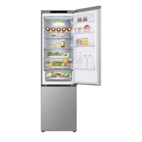 LG GBV7280DPY Frigorifero combinato, Classe D, 387L, Fresh Converter, Porte piatte,Argento