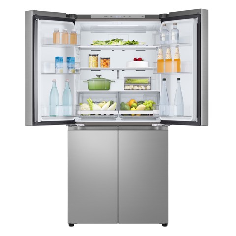 LG GMB860PYDE Frigorifero Multidoor Slim, Classe E, 530L, Wi-Fi, Total No Frost, Argento