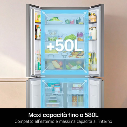 LG GMBS30SDEP Frigorifero Multidoor Classe D Essence Matte Black