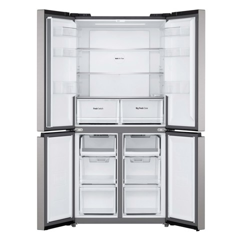 LG GMM41MSBEM Frigorifero Multidoor Slim, Classe E, 474L, Total No Frost, Cassetto Fresh Switch, Silver