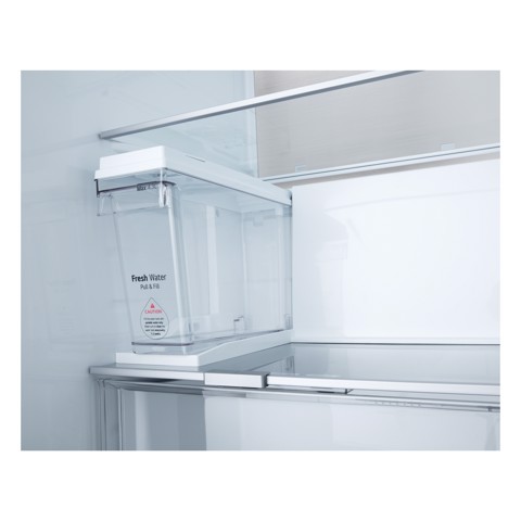 LG GSLE91MBAC Frigorifero Side-by-Side, Classe C, 628L, Wi-Fi, Dispenser senza allaccio, Total No Frost, Metal Sorbet