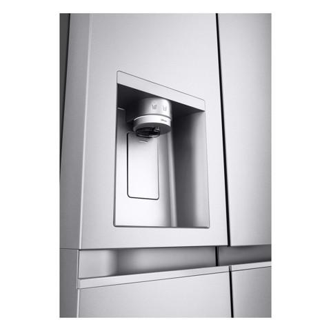 LG GSLE91MBAC Frigorifero Side-by-Side, Classe C, 628L, Wi-Fi, Dispenser senza allaccio, Total No Frost, Metal Sorbet