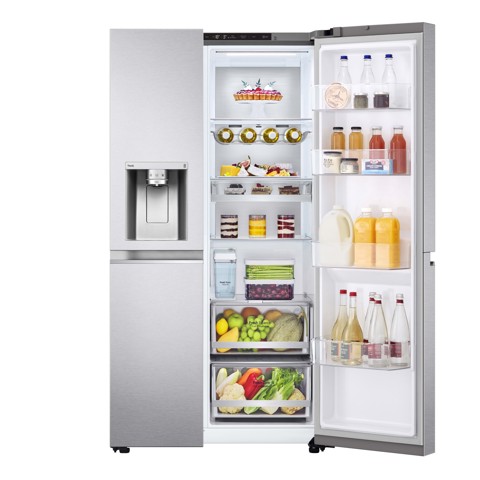 LG GSLV91MBAC Frigorifero Side-by-Side, Classe C, 635L, Wi-Fi, No allaccio, UVnano, Acciaio