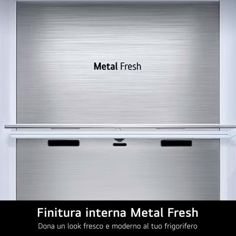 LG GSLVE91MBAB Frigorifero Side-by-Side, Classe B, 623L, Wi-Fi, Dispenser senza allaccio, Total No Frost, Metal Sorbet