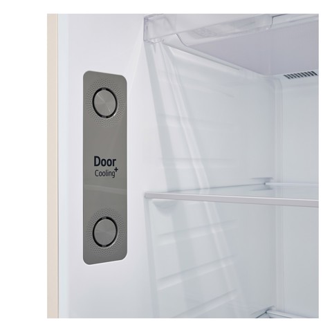 LG GTBV44SEBKD frigorifero colore Sabbia doppia porta 70cm, Classe E, 461L, Door & Linear Cooling