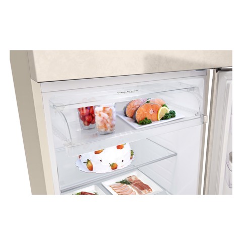 LG GTBV44SEBKD frigorifero colore Sabbia doppia porta 70cm, Classe E, 461L, Door & Linear Cooling