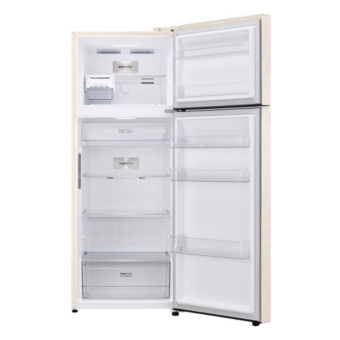 LG GTBV44SEBKD frigorifero colore Sabbia doppia porta 70cm, Classe E, 461L, Door & Linear Cooling