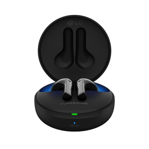 LG Tone Free FN7 Black Cuffie True Wireless Bluetooth Meridian Audio ANC con custodia UVnano