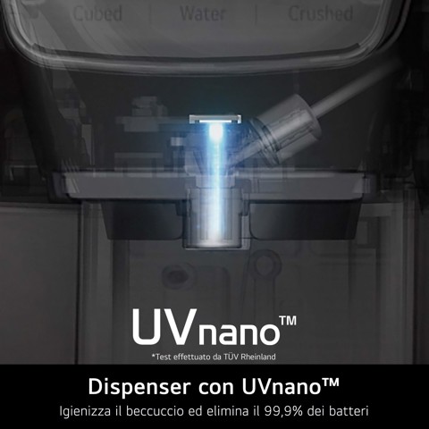 LG InstaView GMG860EPBE Frigorifero Multidoor Slim , Classe E, 508L, Wi-Fi, UVnano, Nero