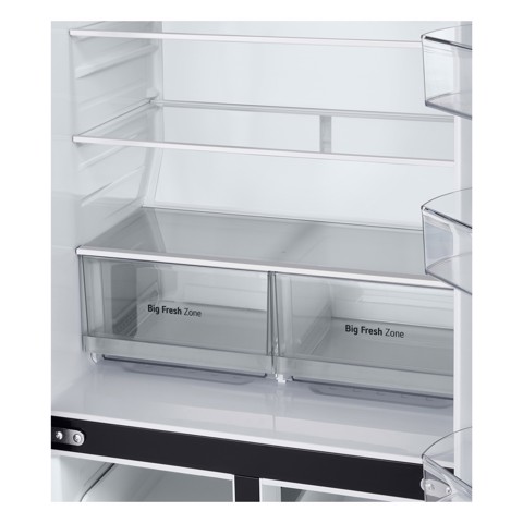 LG InstaView GMV860EPDE Frigorifero Multidoor Slim, Classe E, 530L, Wi-Fi, Linear Cooling, Essence Matte Black