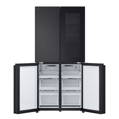 LG InstaView GMV860EPDE Frigorifero Multidoor Slim, Classe E, 530L, Wi-Fi, Linear Cooling, Essence Matte Black