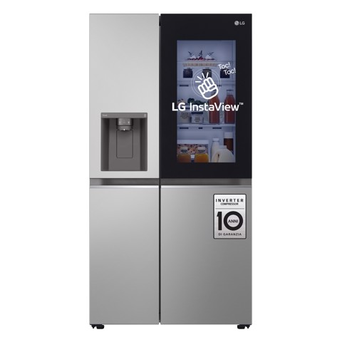 LG InstaView GSGV80PYLD Frigorifero Side-by-Side , Classe D, 635L, Wi-Fi, Con allaccio