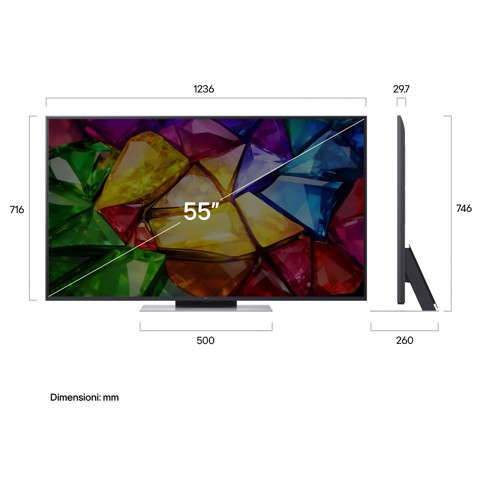 LG Mini RGB 55'' Serie MRGB87 55MRGB87B6B, 4K, RGB Primary Color Pro, Dolby Vision, Motion Booster 288, SMART TV 2026