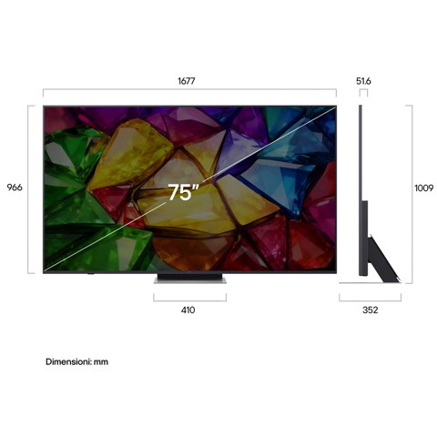 LG Mini RGB 75'' Serie MRGB87 75MRGB87B6B, 4K, RGB Primary Color Pro, Dolby Vision, Motion Booster 288, SMART TV 2026