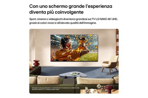 LG NANO 4K UHD AI 75NU850B6LA 190,5 cm (75") 4K Ultra HD Smart TV Wi-Fi Nero