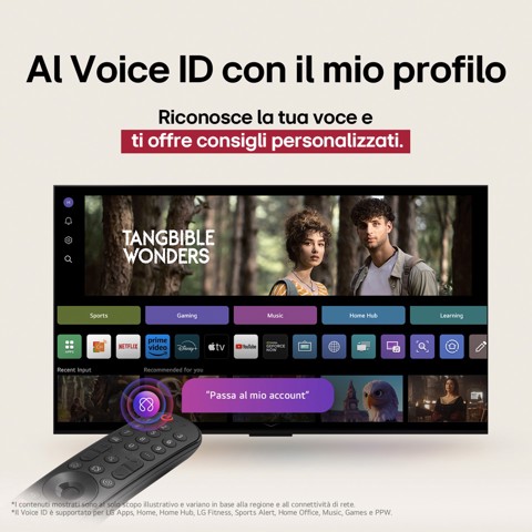 LG OLED AI OLED65B56LA TV Serie B5 65'' 4K, α8 Gen2, Dolby Vision, 20W, 4 HDMI con VRR 120Hz, G-Sync, Smart TV WebOS 25