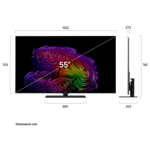 LG OLED evo AI 55'' Serie G6S OLED55G66LS, 4K, Hyper Radiant Color, Processore α11 Gen3, VRR 165Hz,G-Sync, SMART TV 2026