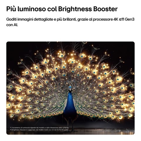 LG OLED evo AI 65'' Serie C6 OLED65C65LA, 4K, Brightness Booster, Processore α11 Gen3, VRR 165Hz,G-Sync, SMART TV 2026