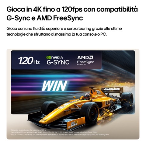 LG OLED evo AI 97'' Serie G6 OLED97G64LW, 4K, Brightness Booster, Staffa a filo muro inclusa, G-Sync, SMART TV 2026