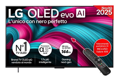 LG OLED evo AI OLED42C54LA 106,7 cm (42") 4K Ultra HD Smart TV Wi-Fi Nero